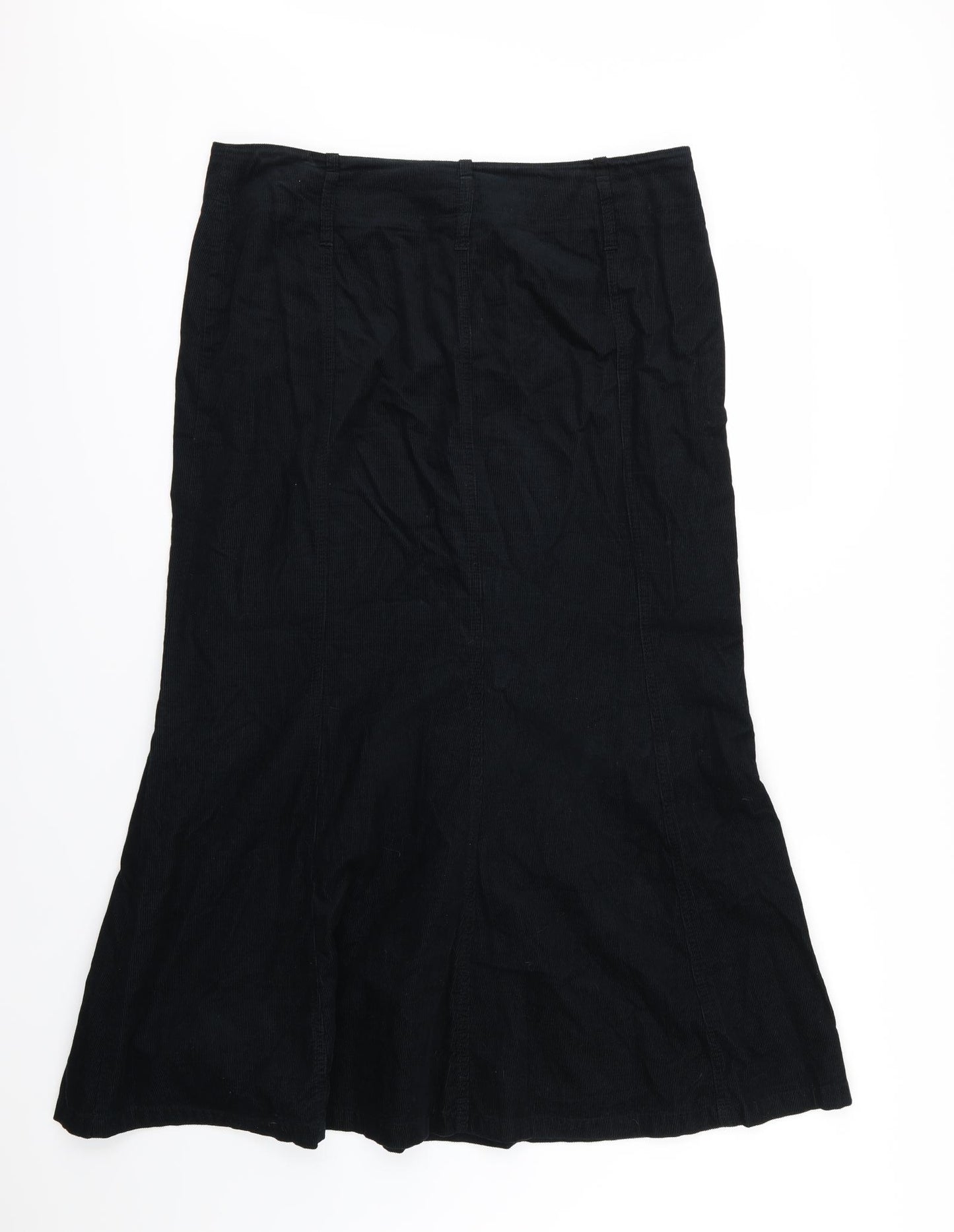 NEXT Womens Black  Corduroy Maxi Skirt Size 16