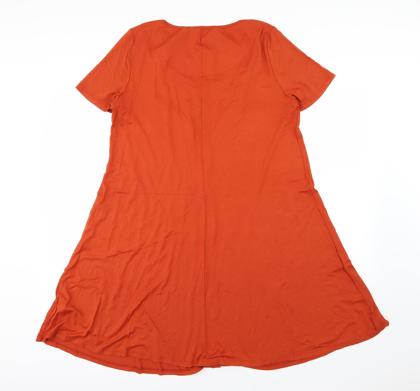 Bonmarché Womens Orange  Jersey T-Shirt Dress  Size 16