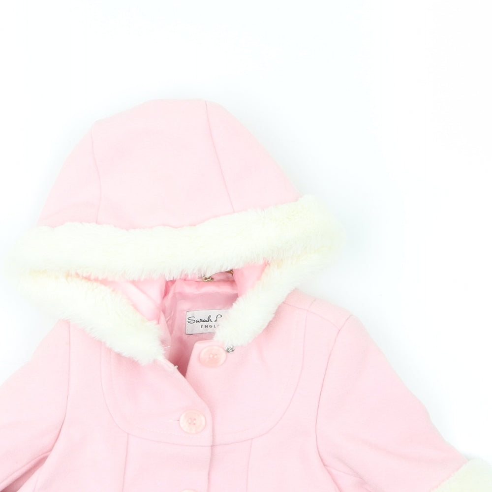 Sarah Louise Girls Pink   Basic Coat Coat Size 3-6 Months