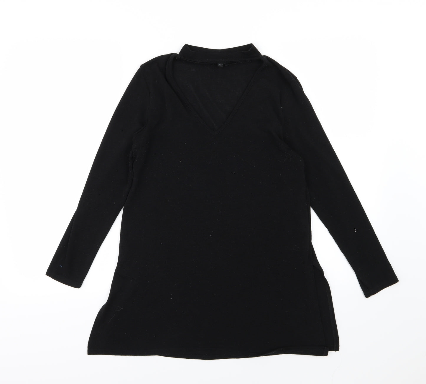 River Island Womens Black  Knit Pullover Jumper Size 10