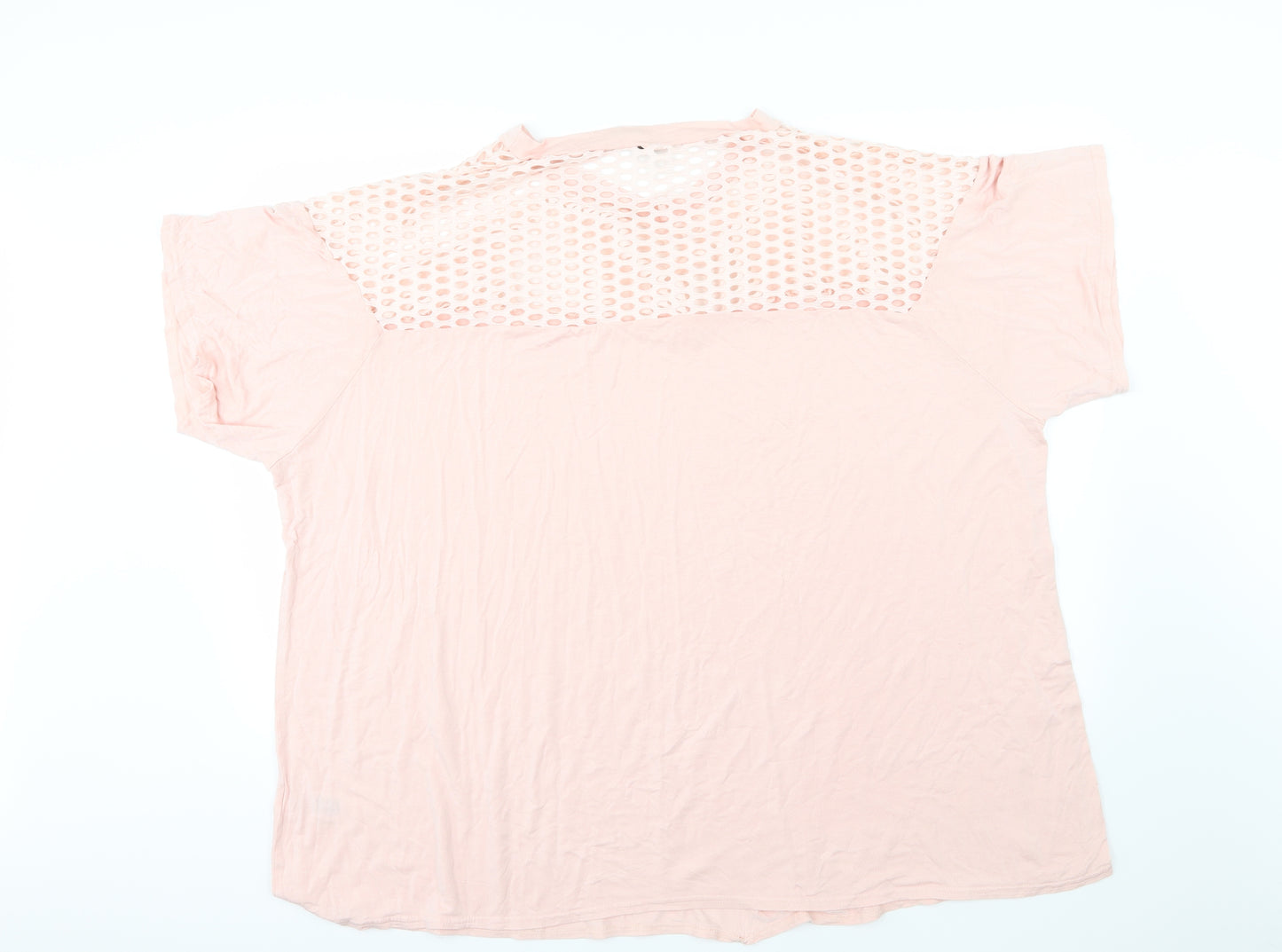 Yours Womens Pink  Jersey Basic T-Shirt Size 30  - Cut Out