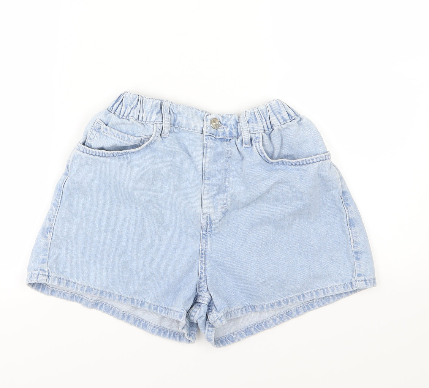 F&F Womens Blue  Denim Mom Shorts Size 8
