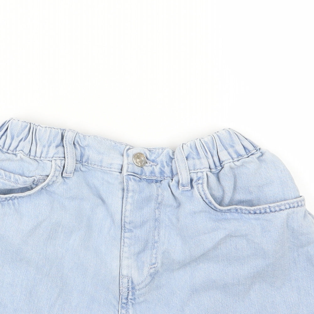 F&F Womens Blue  Denim Mom Shorts Size 8