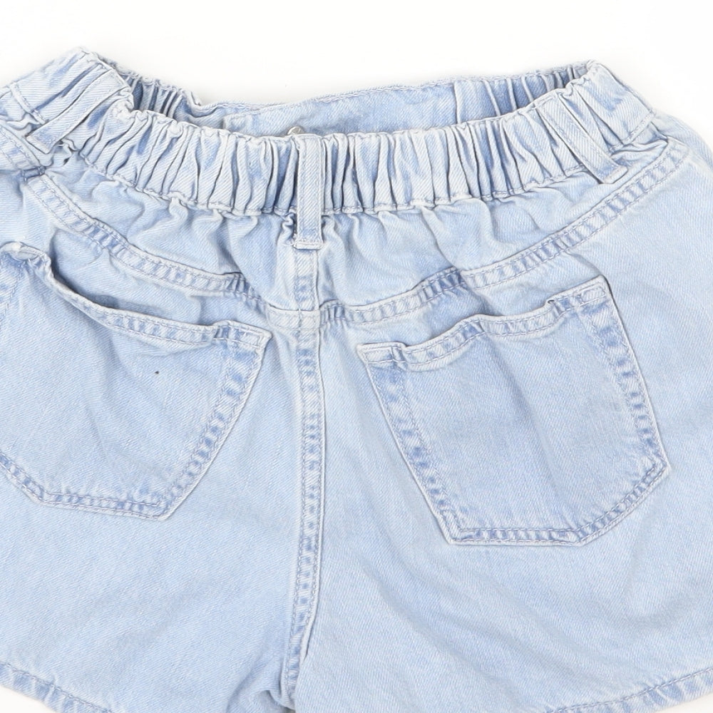 F&F Womens Blue  Denim Mom Shorts Size 8