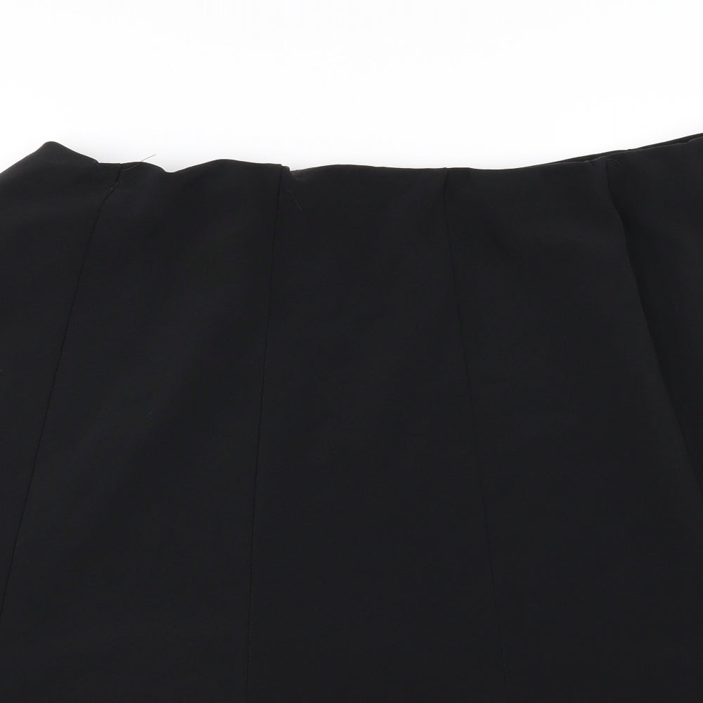 Bonmarché Womens Black  Rayon A-Line Skirt Size 24