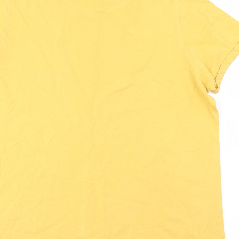 Primark Womens Yellow  Jersey Basic T-Shirt Size XL  - Be Kind