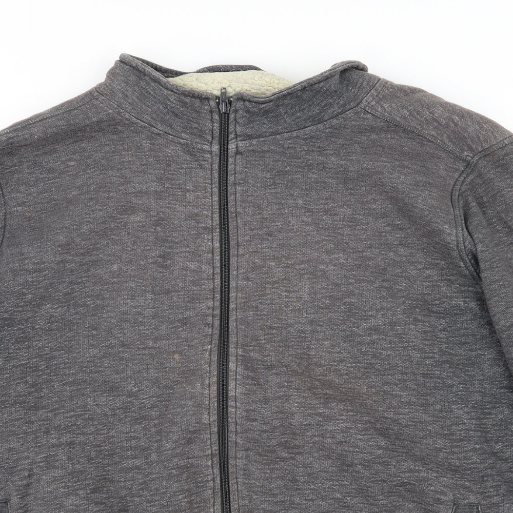 Livergy Mens Grey  Jersey Full Zip Sweatshirt Size 2XL