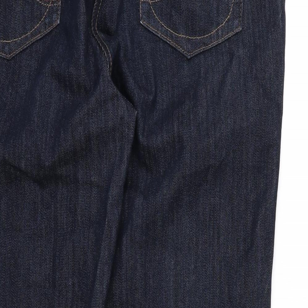 M&Co Womens Blue  Denim Straight Jeans Size 18 L28 in