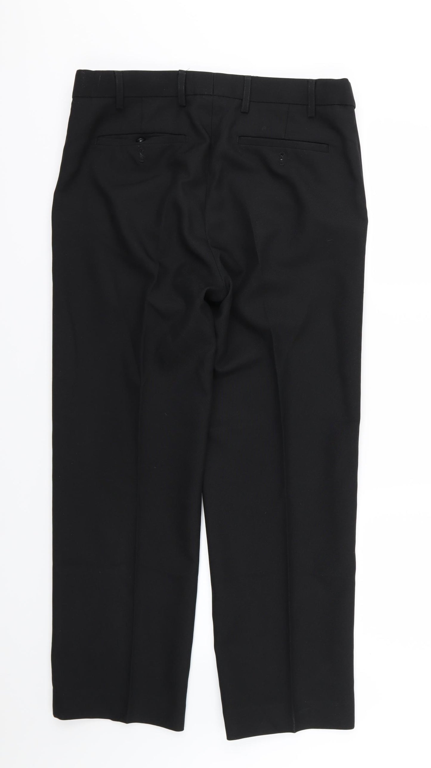 Skopes Mens Black  Rayon Trousers  Size 34 L28 in