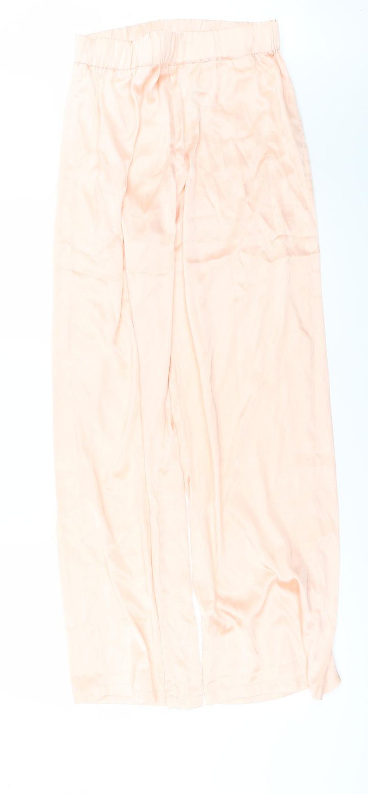 Boohoo Womens Orange Trousers Size 12 L29 in