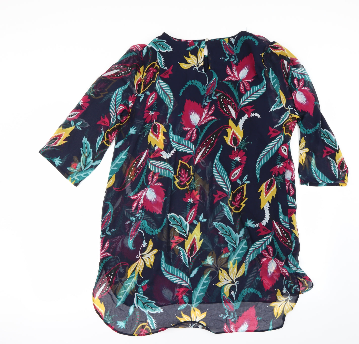 Soon Womens Blue Floral   Blouse Size 16