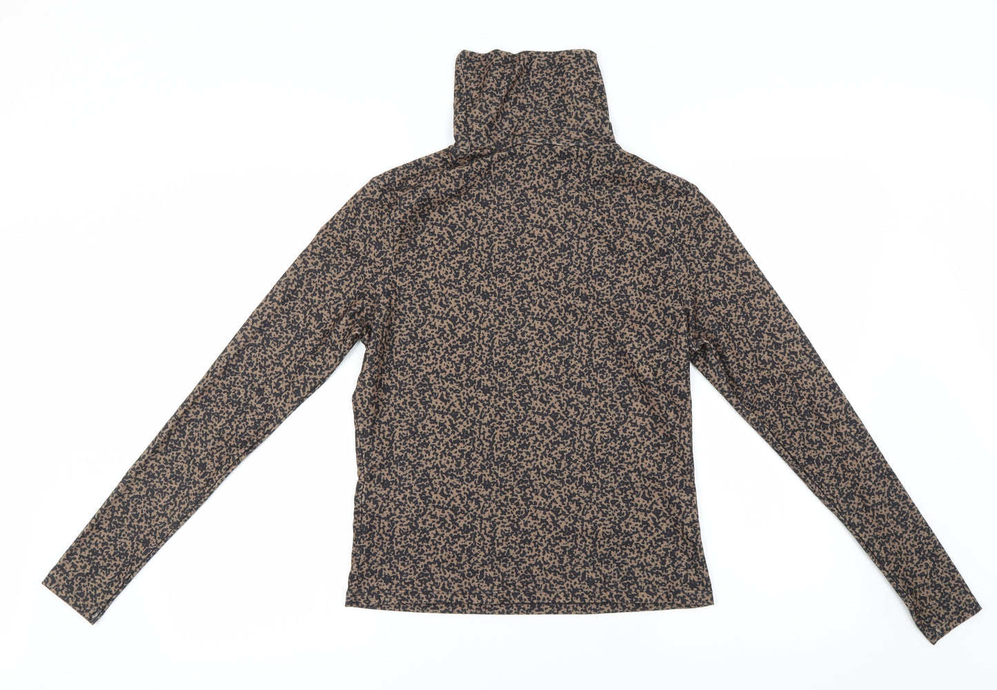 Primark Womens Brown Animal Print  Basic T-Shirt Size M