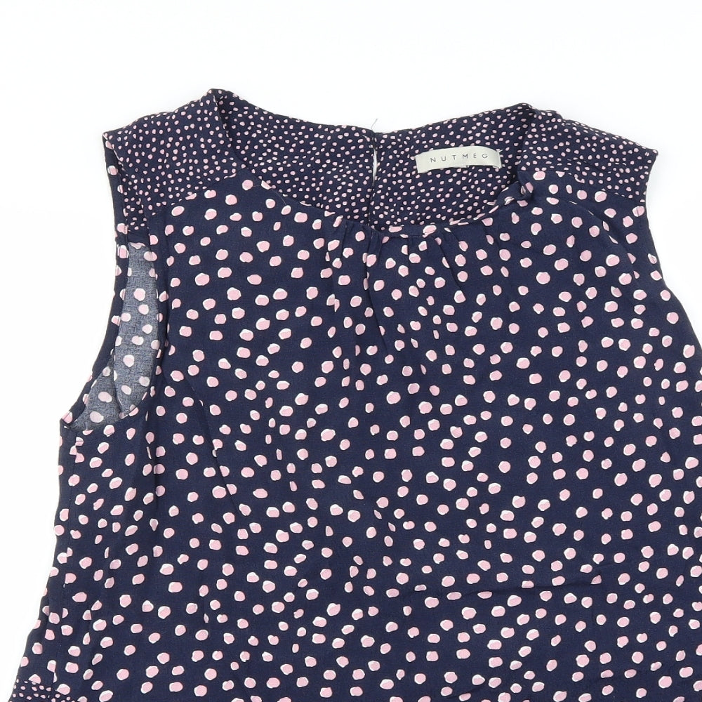 Nutmeg Womens Blue   Basic Polo Size 16