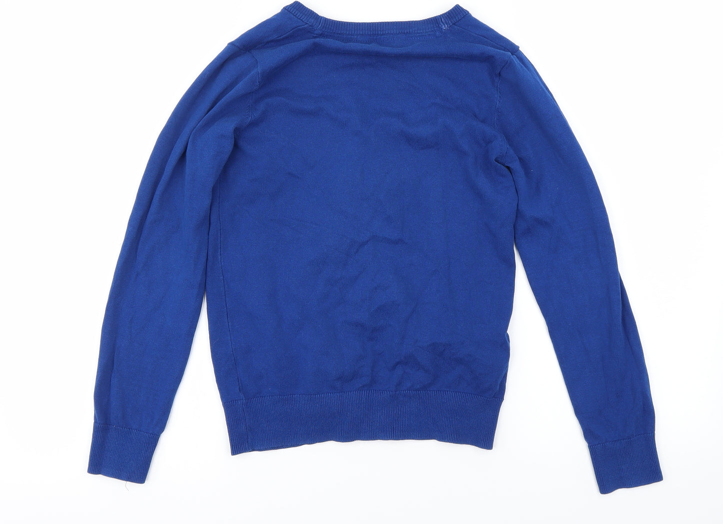 F&F Girls Blue   Cardigan Jumper Size 9-10 Years