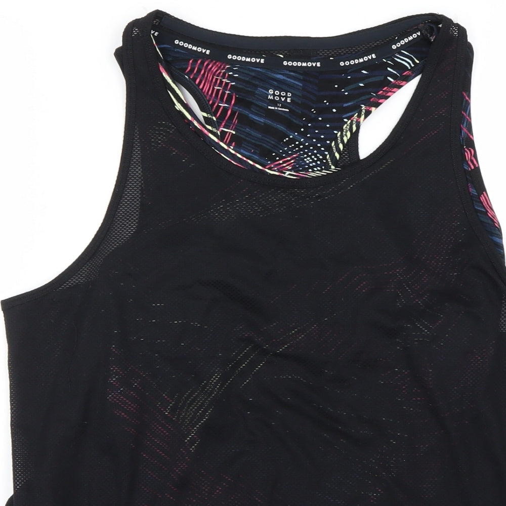 good move  Womens Black   Basic T-Shirt Size 12