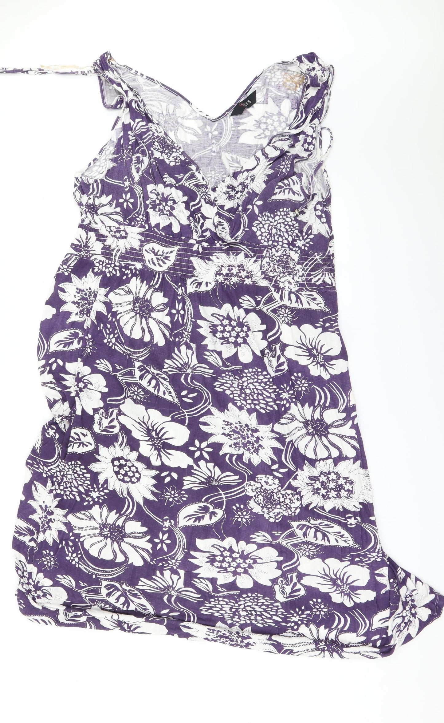 Yours Womens Purple Floral  A-Line  Size 30