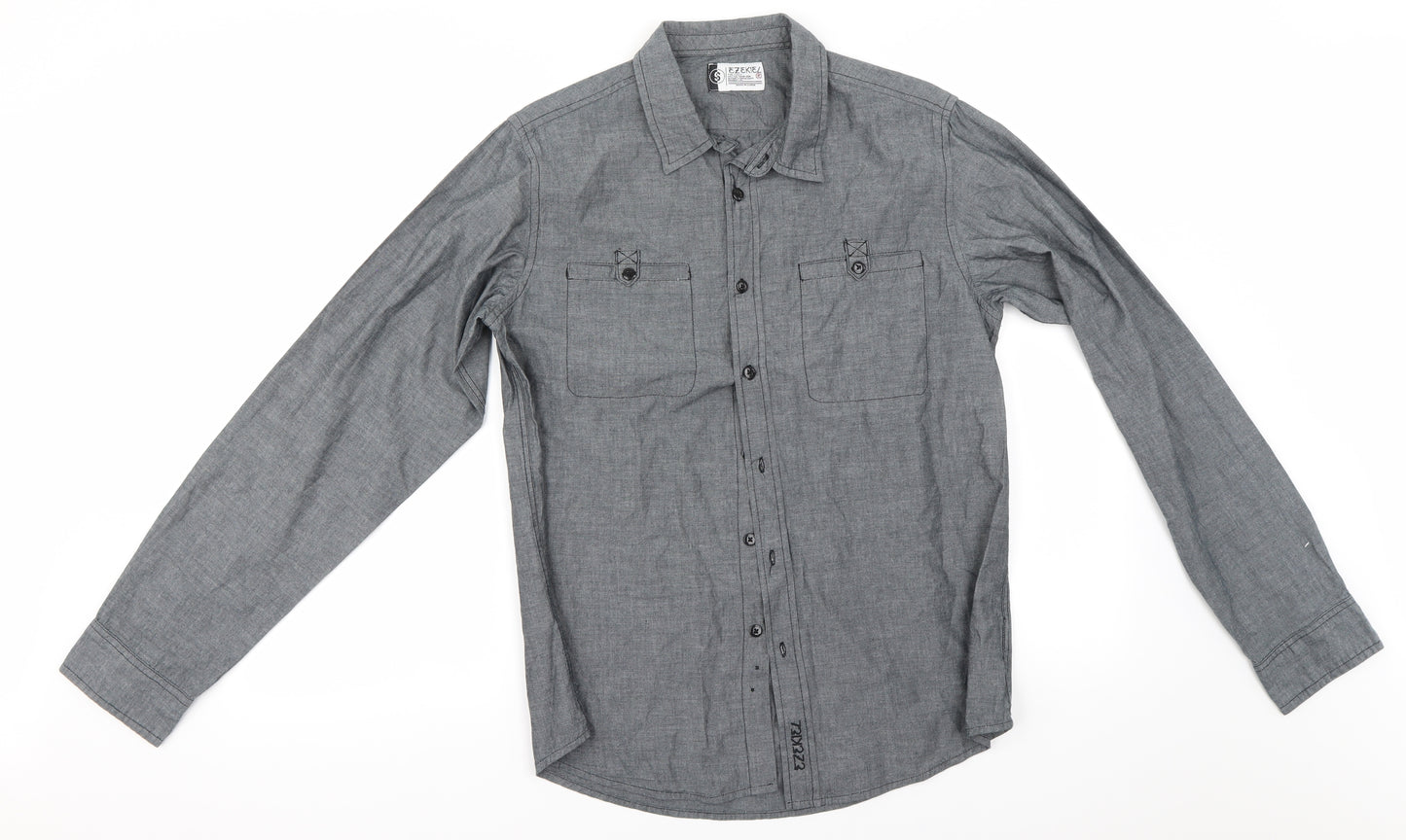 Preworn Mens Grey    Button-Up Size S