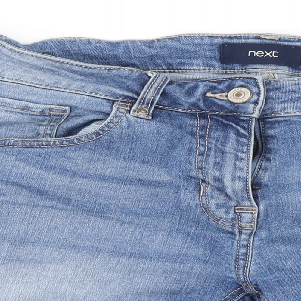 NEXT Womens Blue   Cut-Off Shorts Size 10