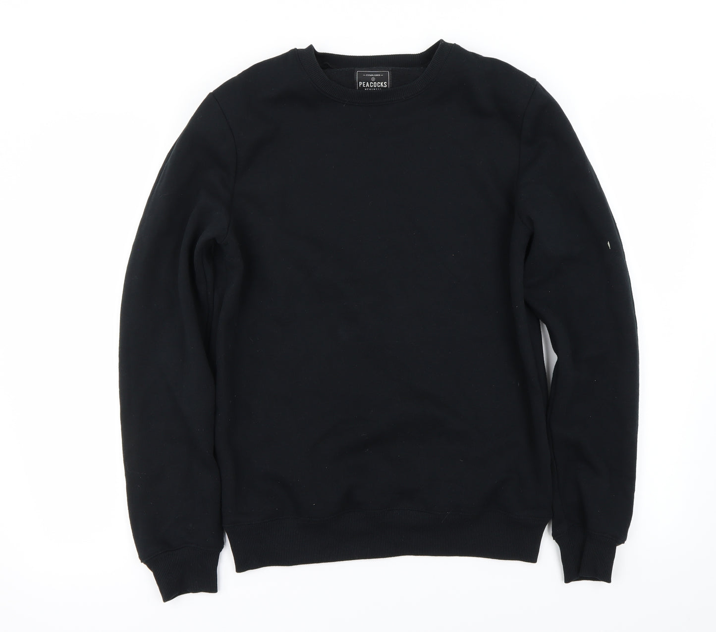 Peacocks Mens Black   Pullover Jumper Size S