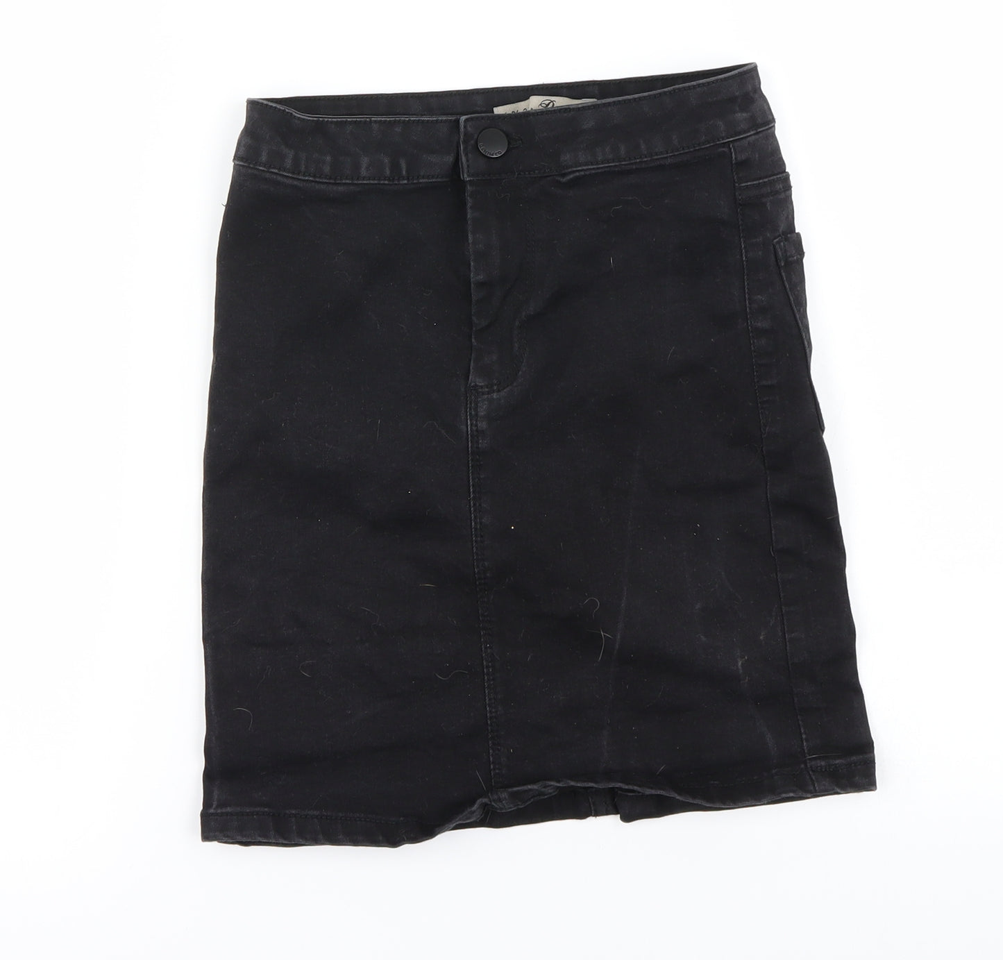denim co Womens Black   A-Line Skirt Size 6