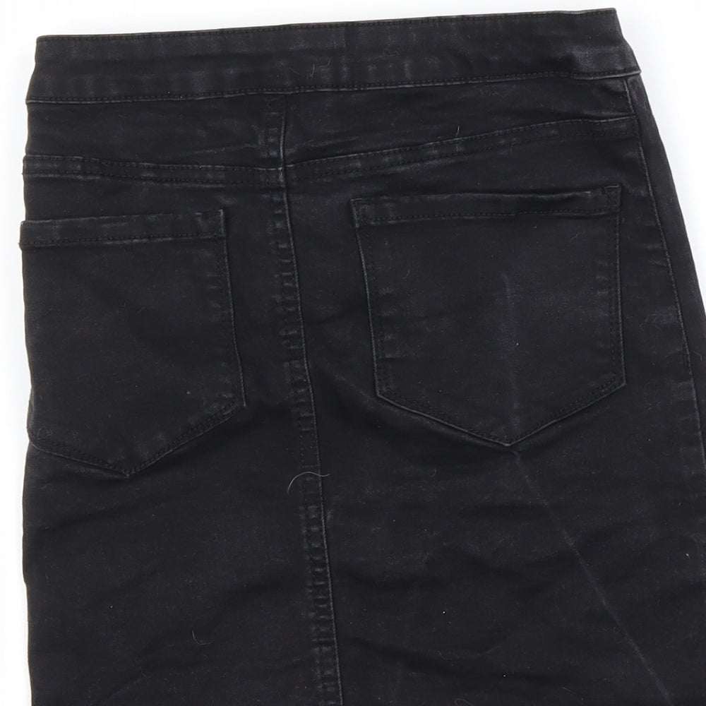 denim co Womens Black   A-Line Skirt Size 6