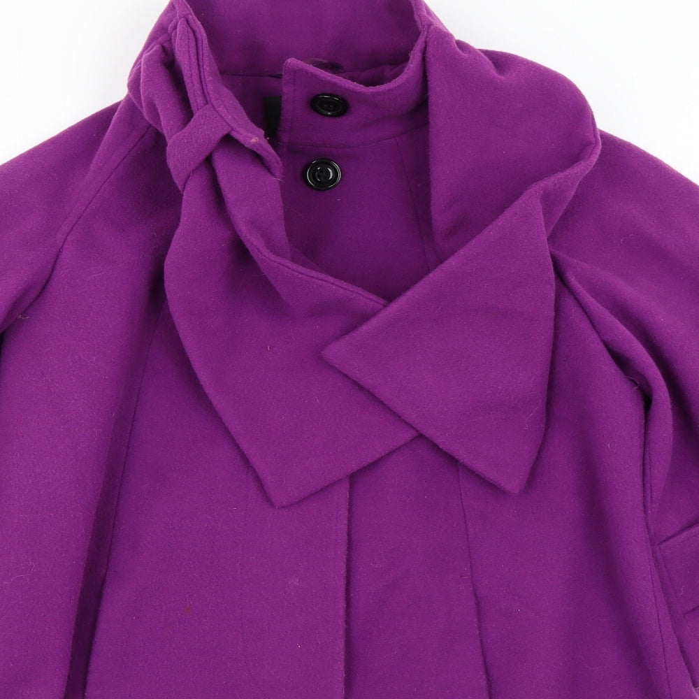 Papaya Womens Purple   Jacket Coat Size 8