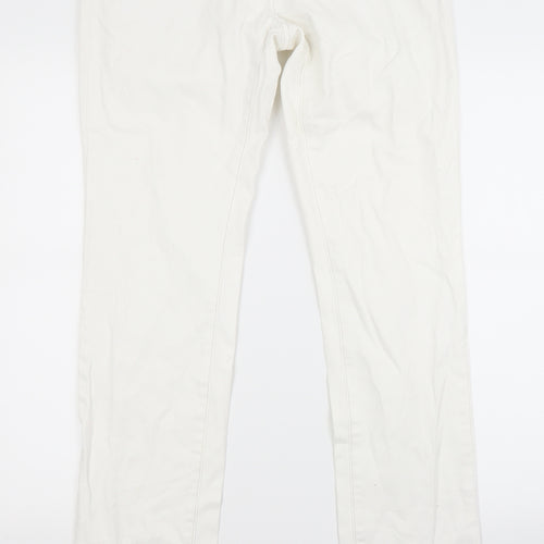 Promod Womens White  Denim Skinny Jeans Size 32 in L31 in