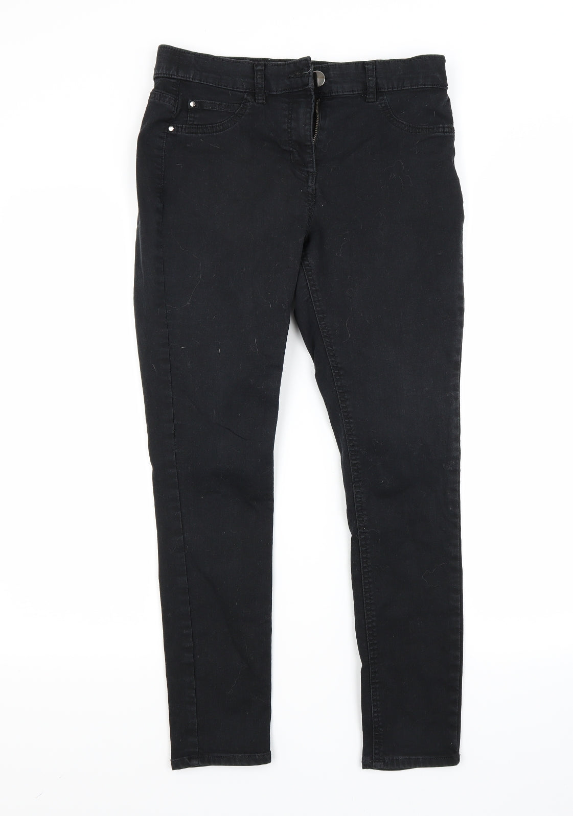 George Womens Black  Denim Skinny Jeans Size 10 L25 in