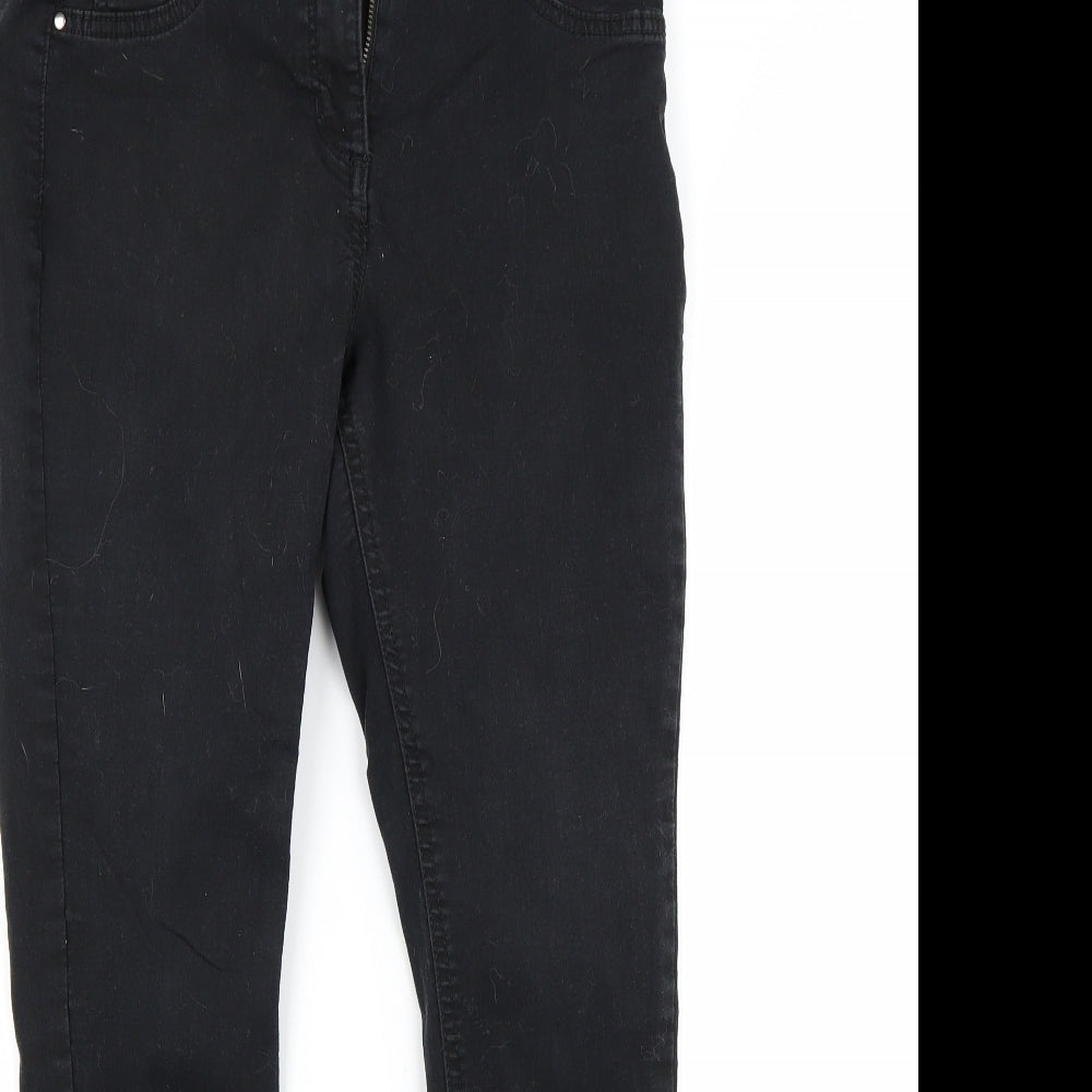 George Womens Black  Denim Skinny Jeans Size 10 L25 in