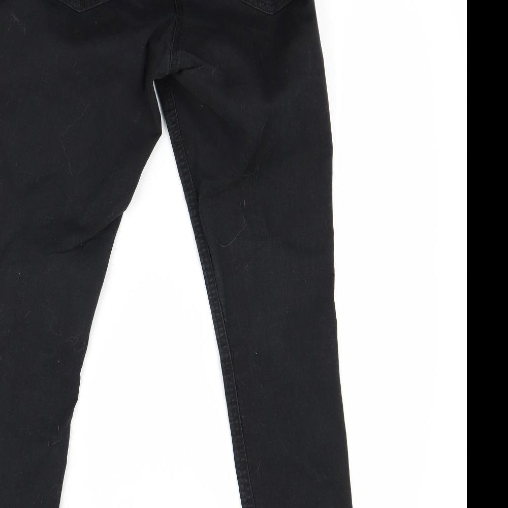 George Womens Black  Denim Skinny Jeans Size 10 L25 in