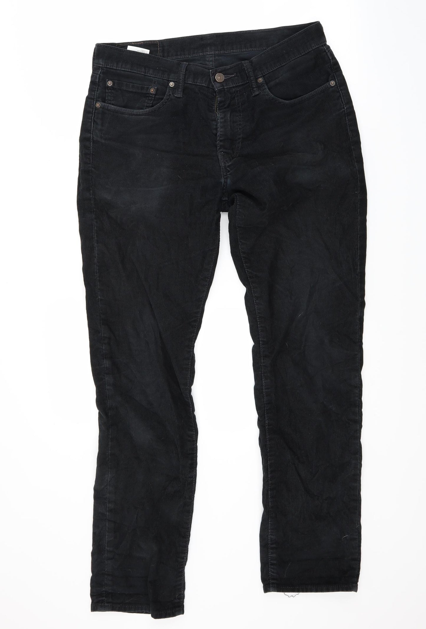 Levi's Mens Black  Corduroy Straight Jeans Size 32 L32 in