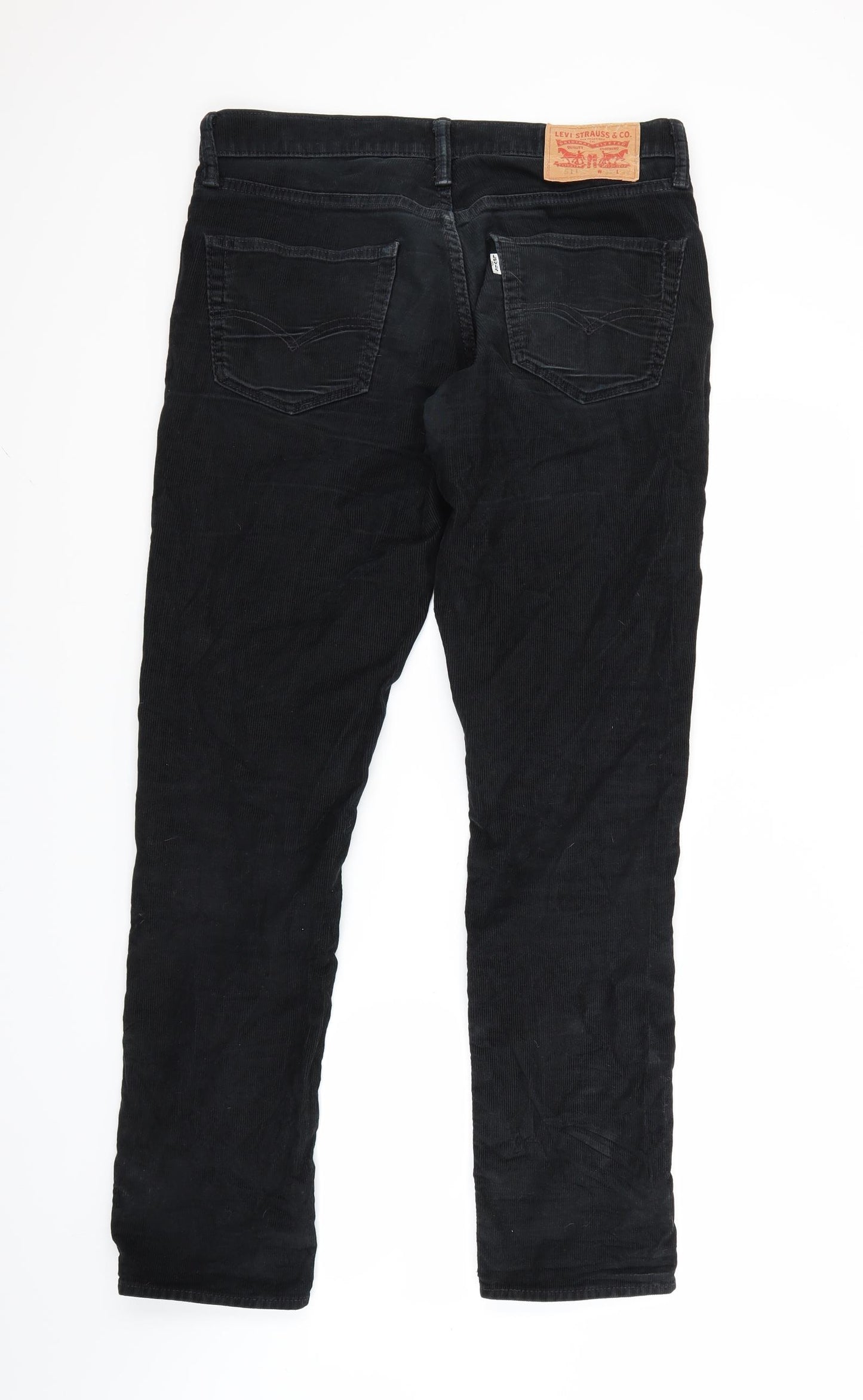 Levi's Mens Black  Corduroy Straight Jeans Size 32 L32 in