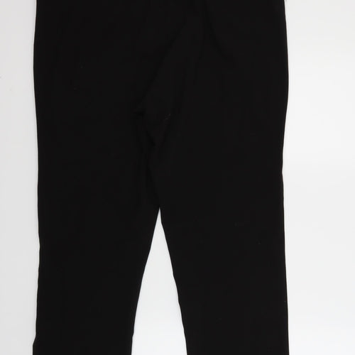 Preworn Womens Black   Trousers  Size 16 L26 in
