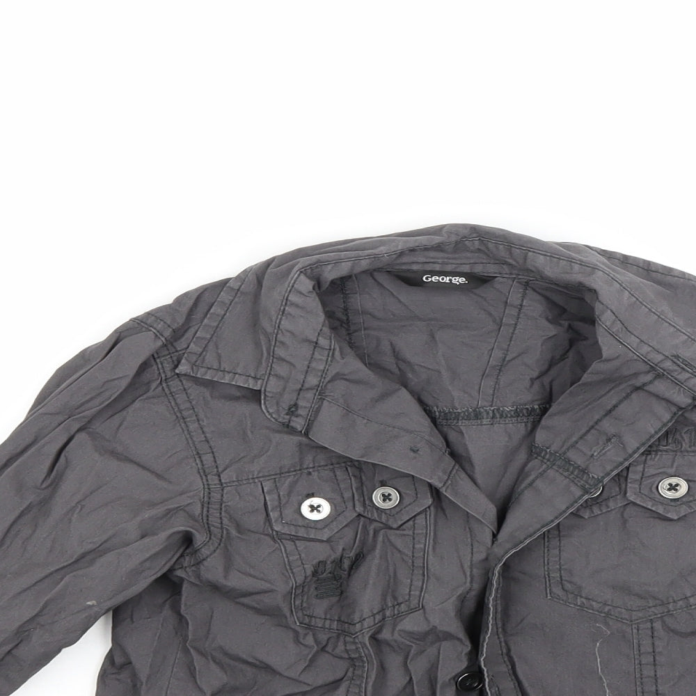 George Boys Brown   Basic Coat Coat Size 5-6 Years