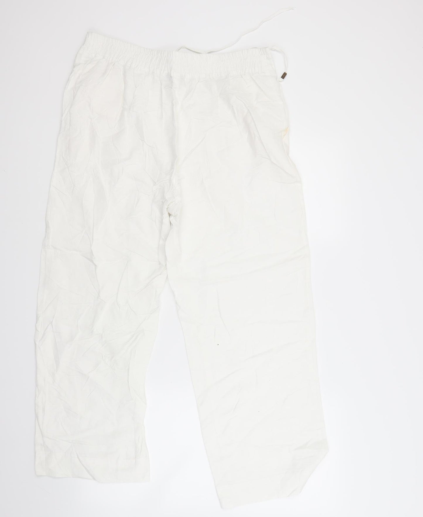 Anthology Womens White   Trousers  Size 14 L23 in