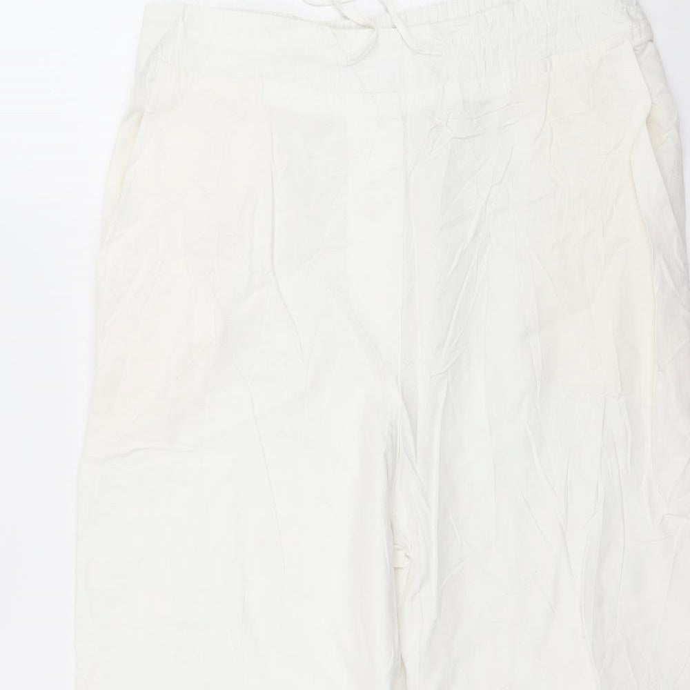 Anthology Womens White   Trousers  Size 14 L23 in