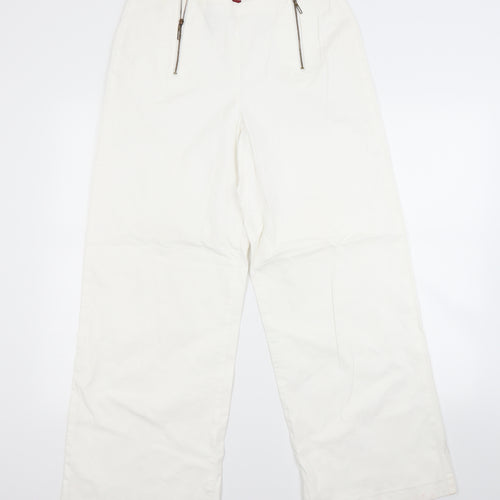 Bianca Womens White   Trousers  Size 14 L28 in