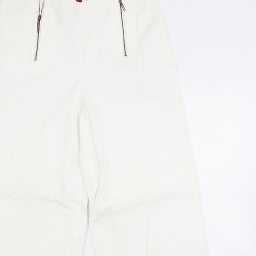 Bianca Womens White   Trousers  Size 14 L28 in