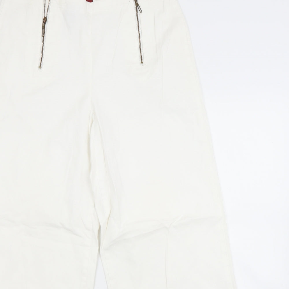 Bianca Womens White   Trousers  Size 14 L28 in