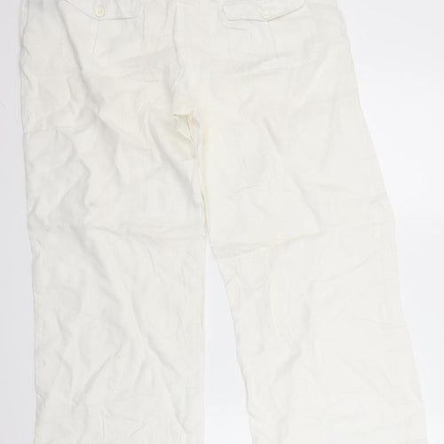 Miss Selfridge Womens White   Trousers  Size 14 L20 in
