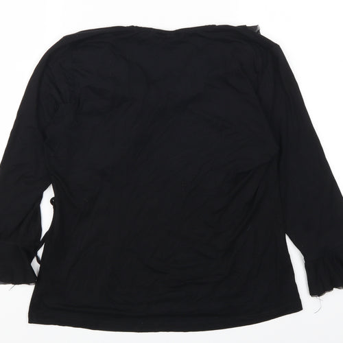 BHS Womens Black   Basic T-Shirt Size 16
