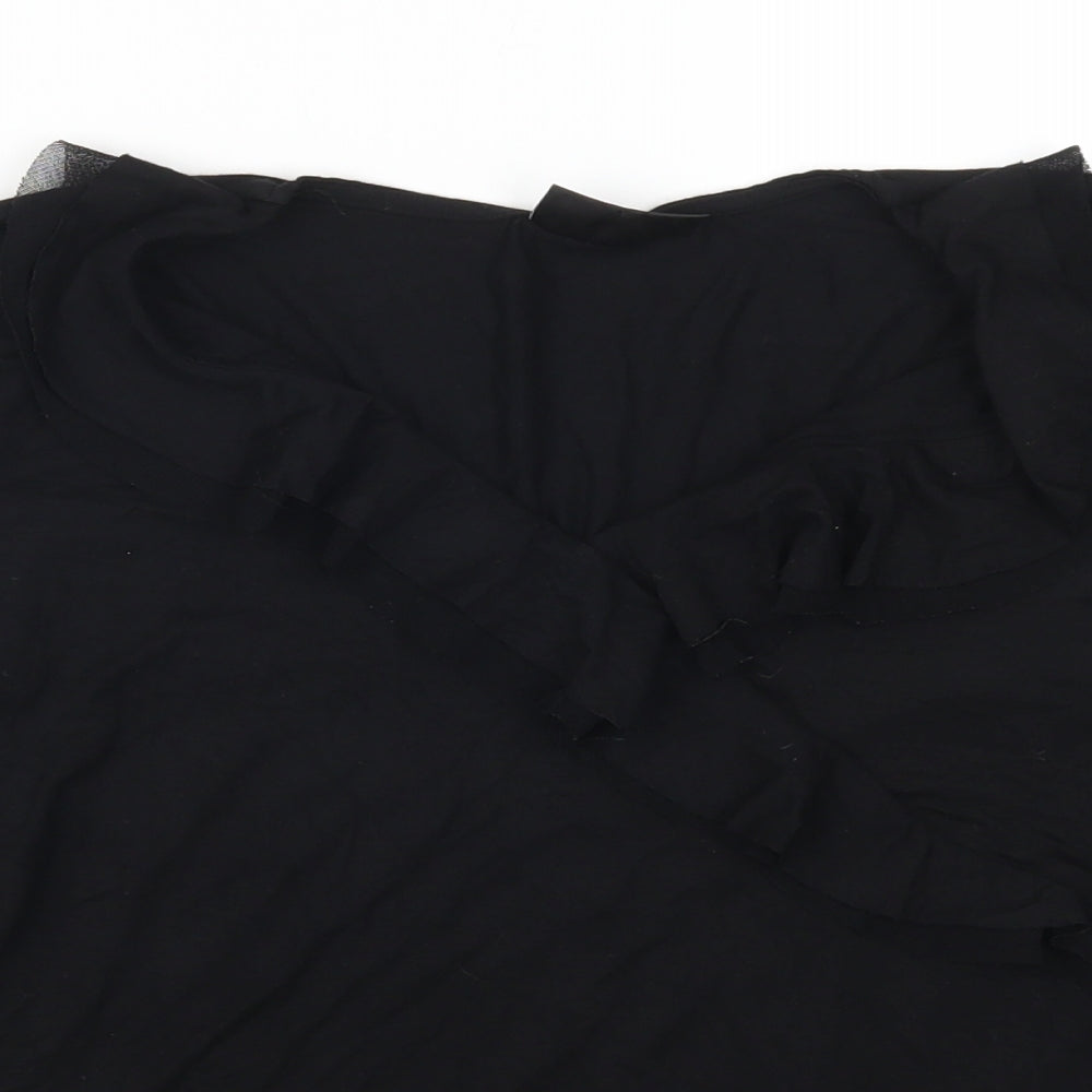 BHS Womens Black   Basic T-Shirt Size 16