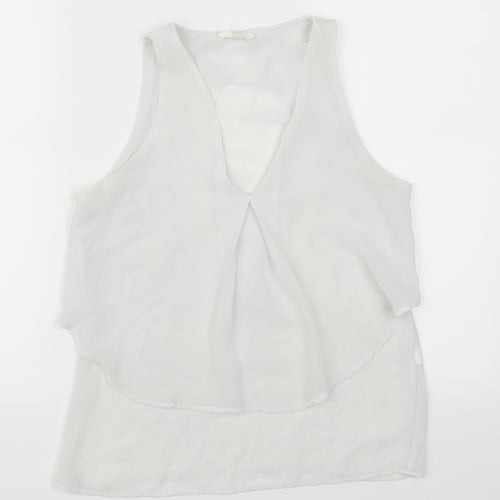 Zara Womens White   Basic Tank Size S