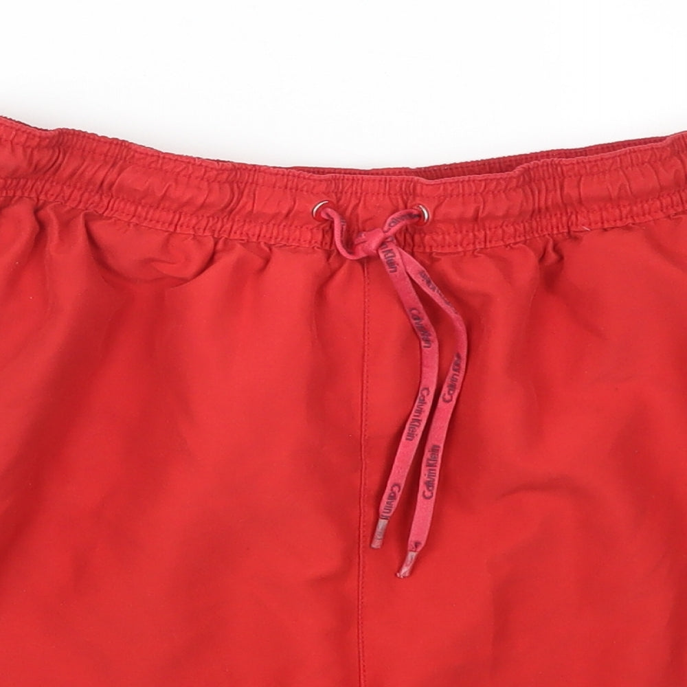 Calvin Klein Mens Red   Athletic Shorts Size M