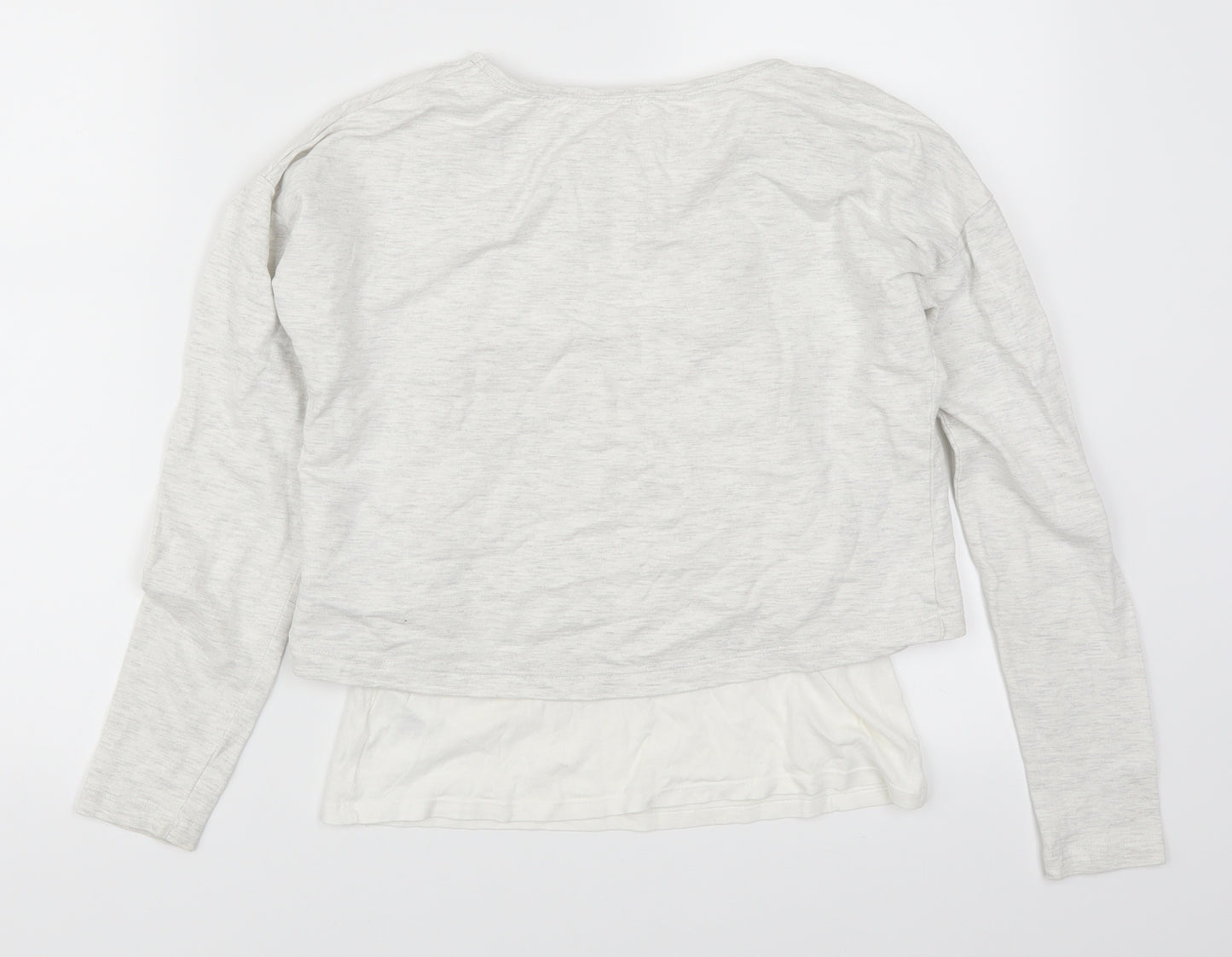 H&M Girls Grey   Pullover Sweatshirt Size 11-12 Years  - Sport