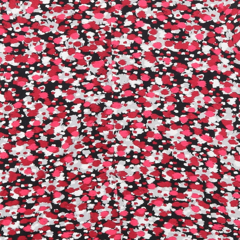 Preworn Womens Pink Geometric  Basic T-Shirt Size 22