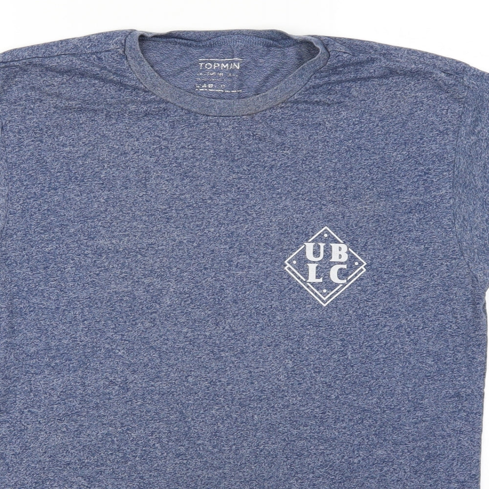 Topman Mens Blue    T-Shirt Size L  - UBLC