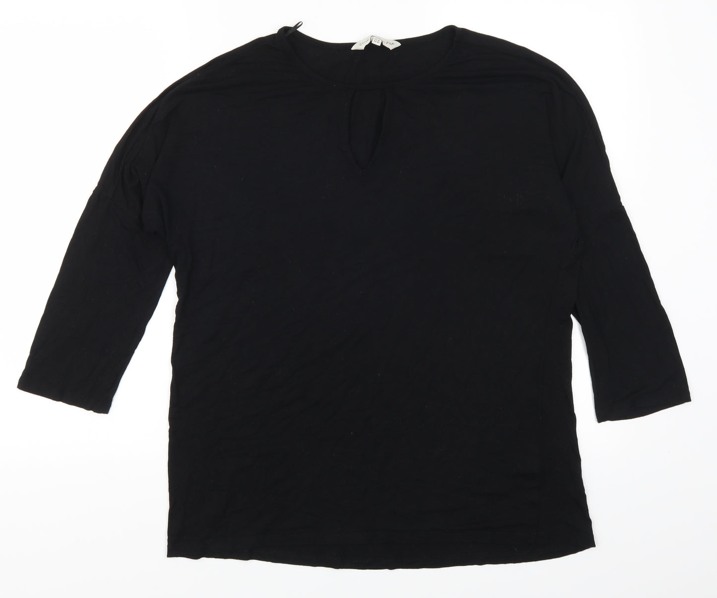 F&F Womens Black   Basic T-Shirt Size 14