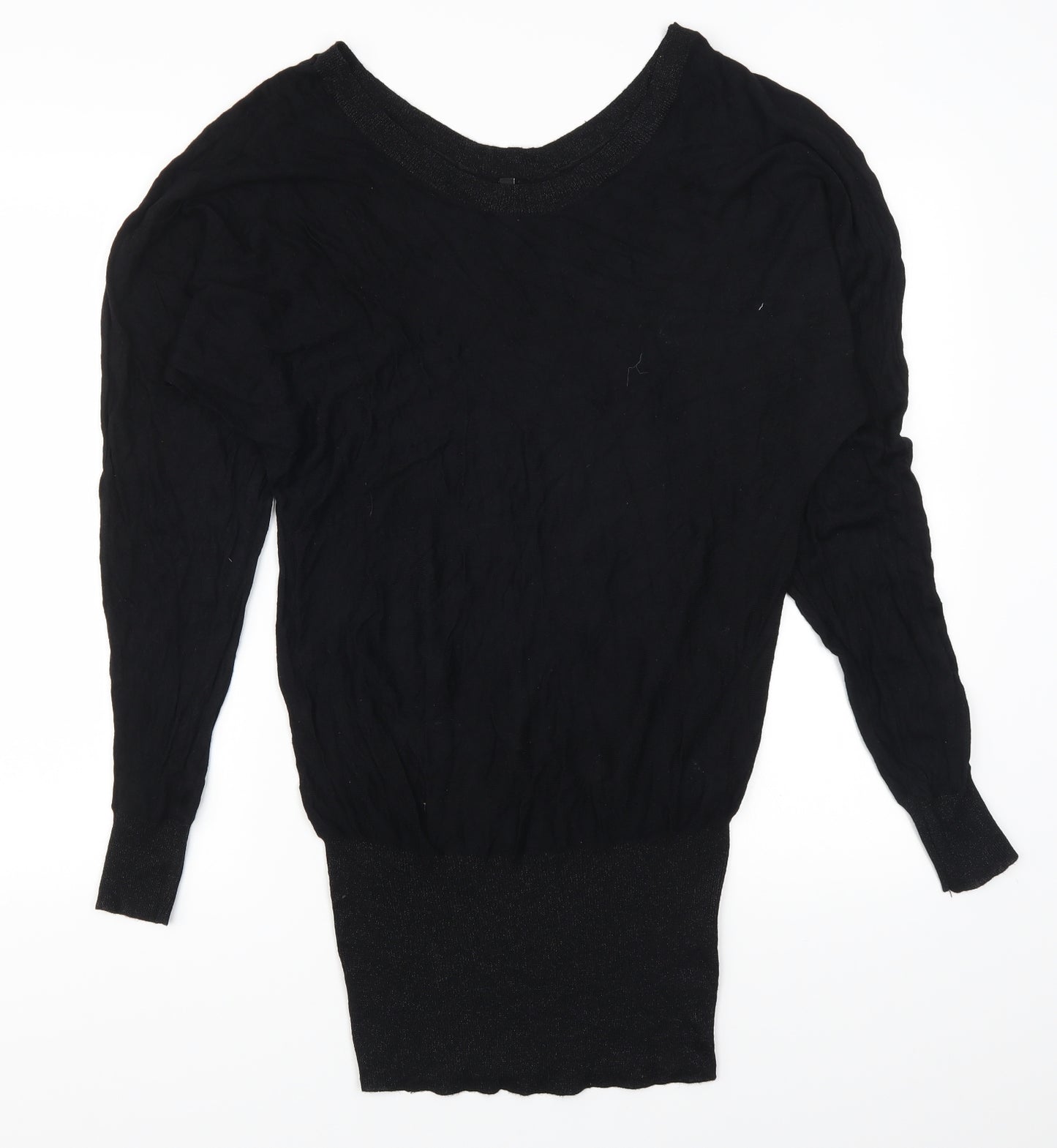 Calita Paris Womens Black  Rayon Jumper Dress  Size M