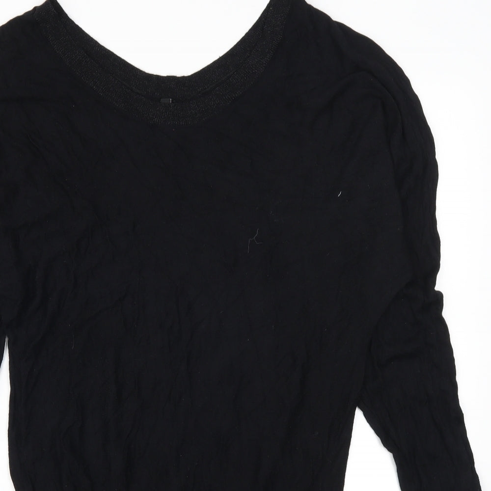 Calita Paris Womens Black  Rayon Jumper Dress  Size M
